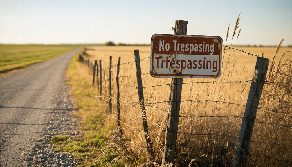 respect private property boundaries