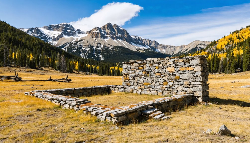 ruins of a vanished settlement