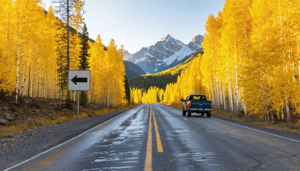 scenic mountain drive to lenado