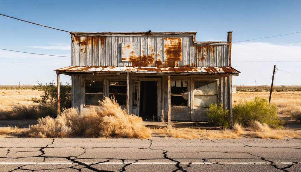 abandoned buildings and depot