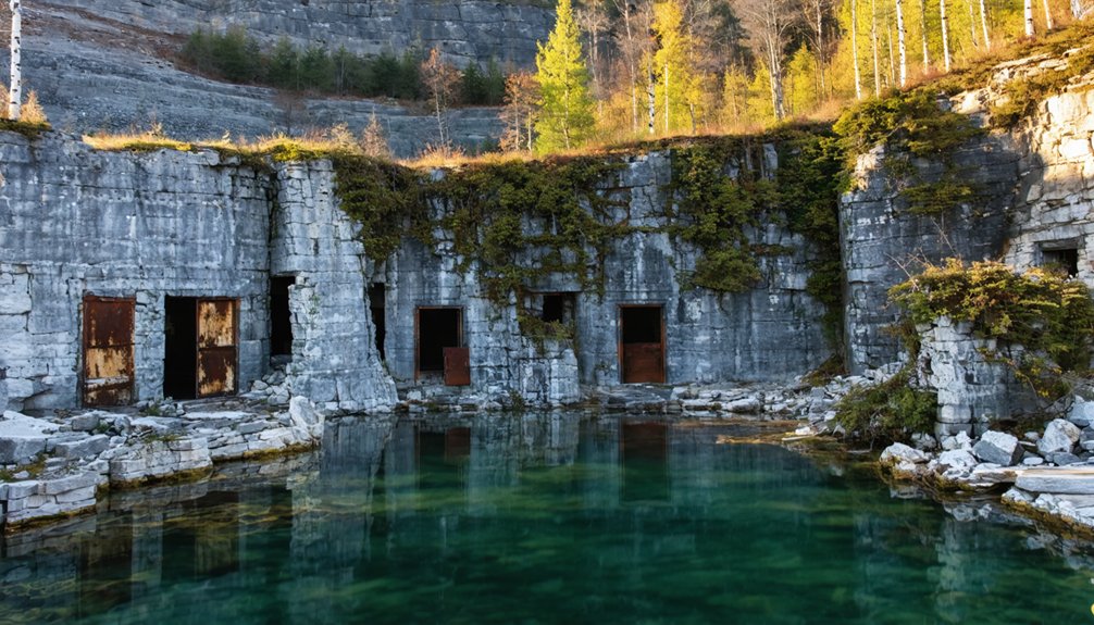 abandoned quarries and ghost towns