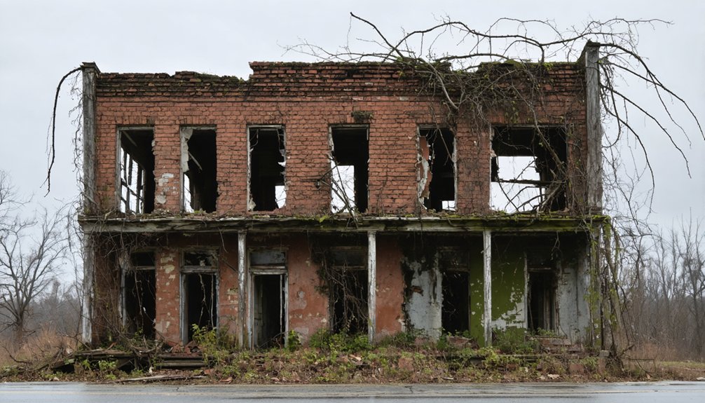 abandoned structures weathered textures