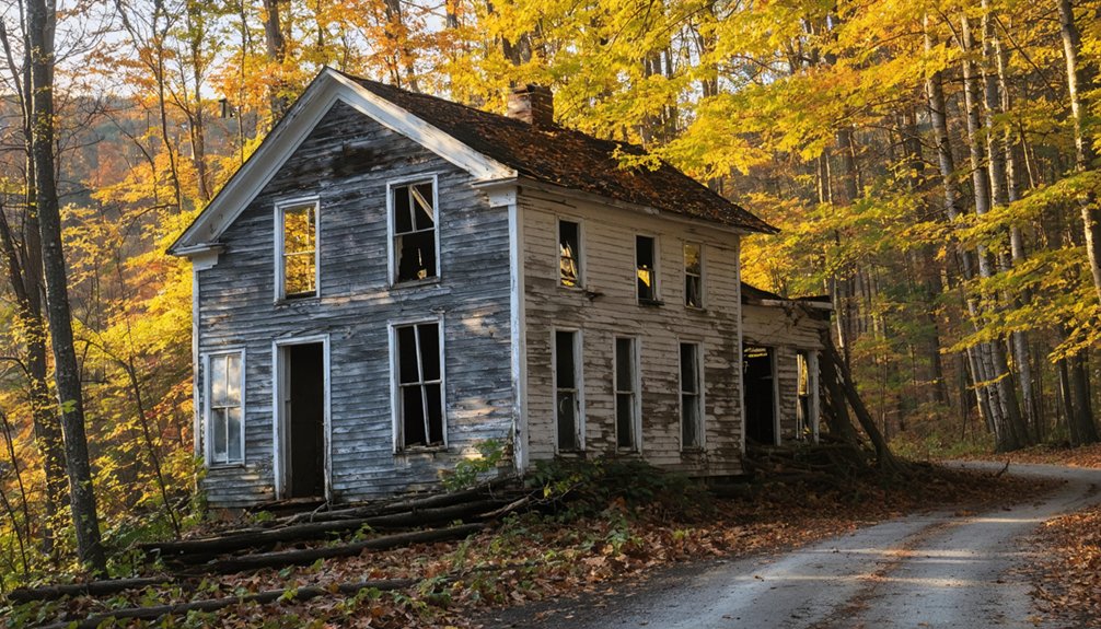 abandoned towns forested ruins