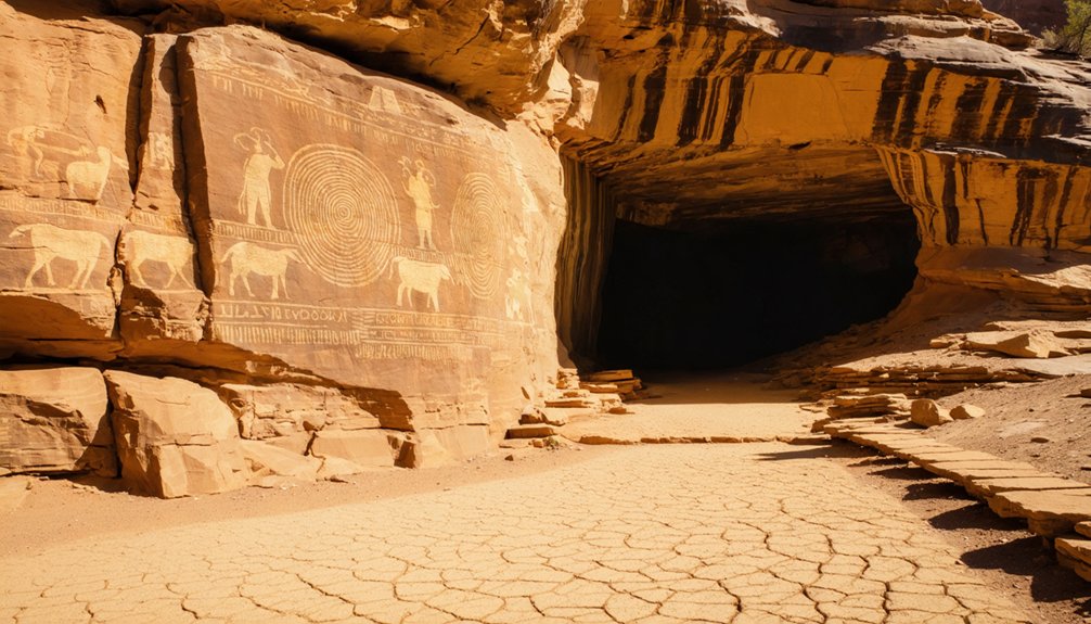 ancient petroglyphs and caves