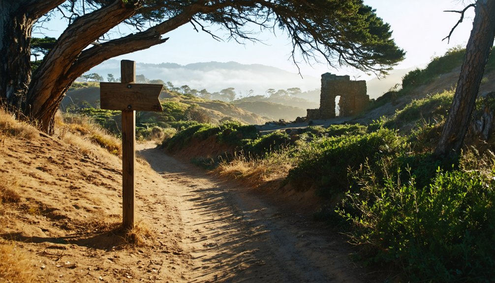 coastal trail connects historic sites