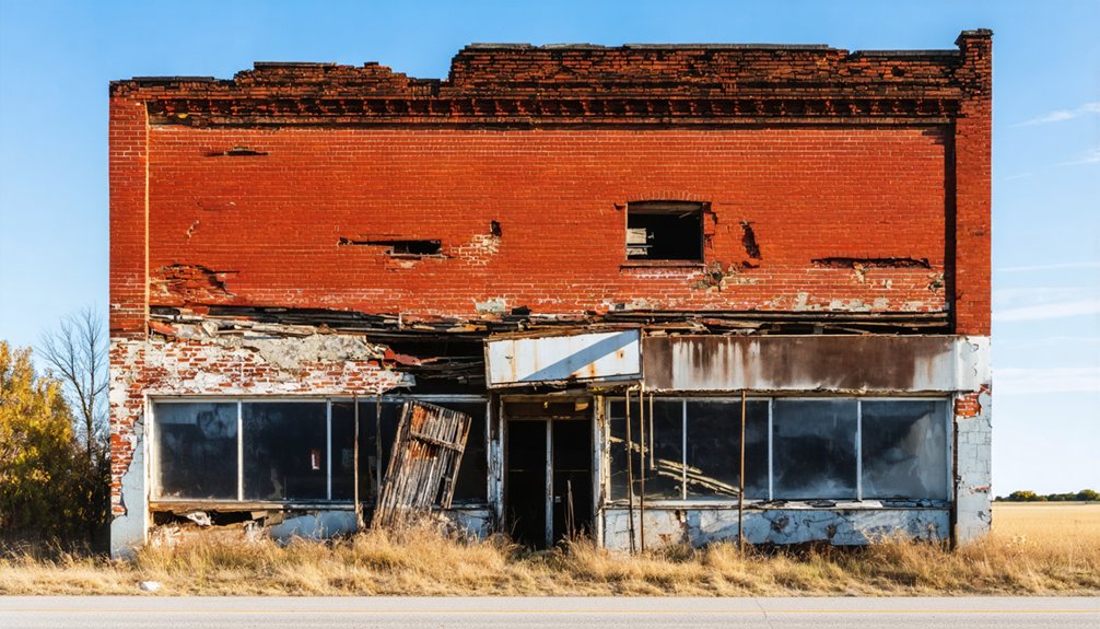 dramatic oklahoma ghost town remains
