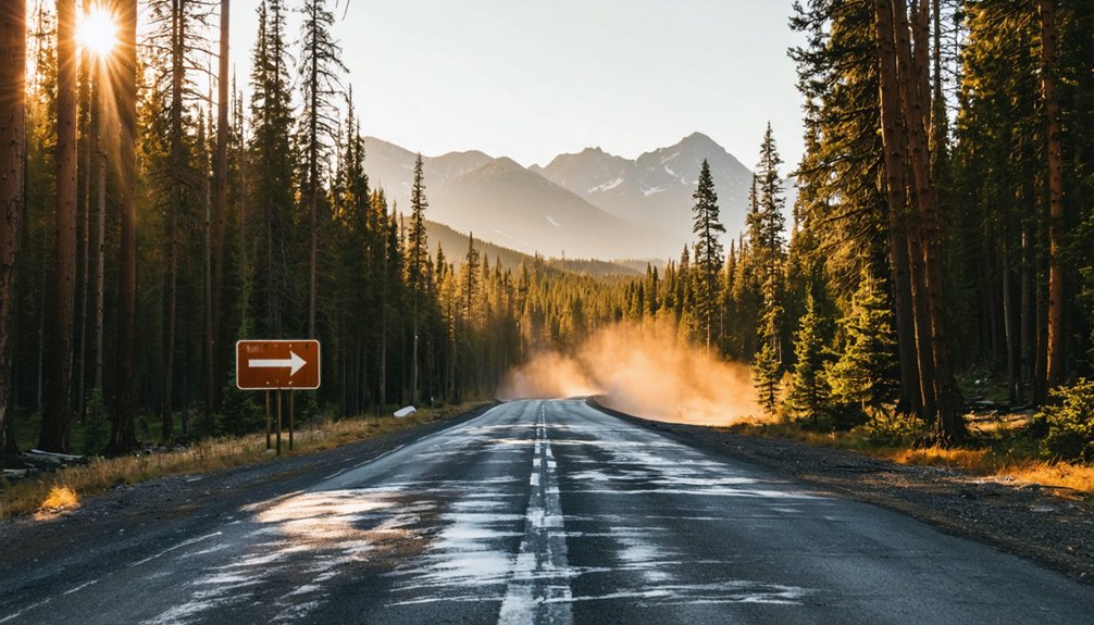 drive west scenic mountain views