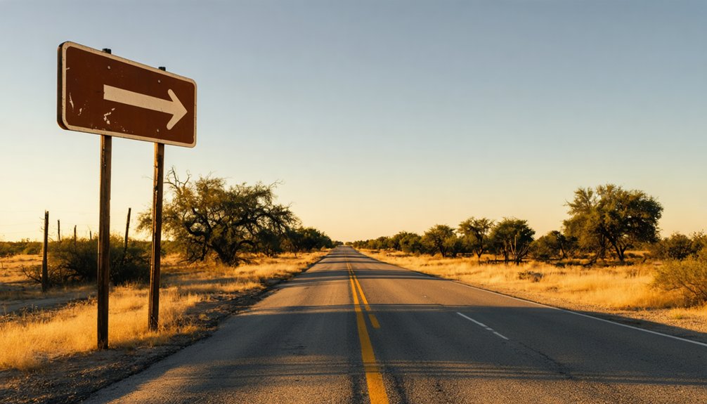 drive west through rural roads