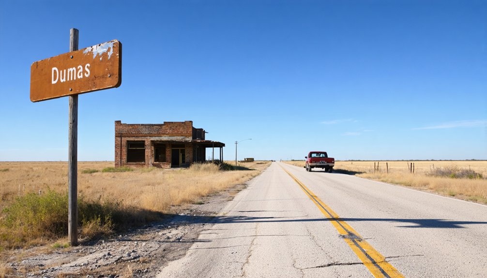 explore dumas ghost town