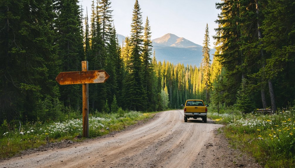 forest roads wildlife rugged terrain