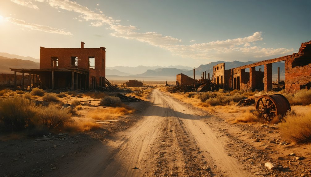 ghost towns and desert ruins