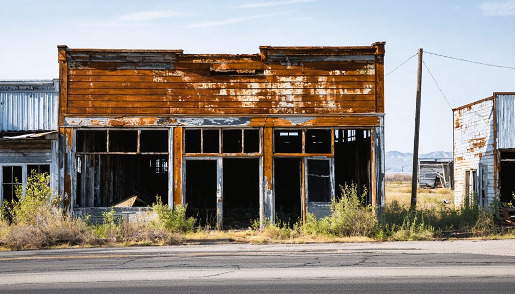 ghost towns from mining collapse