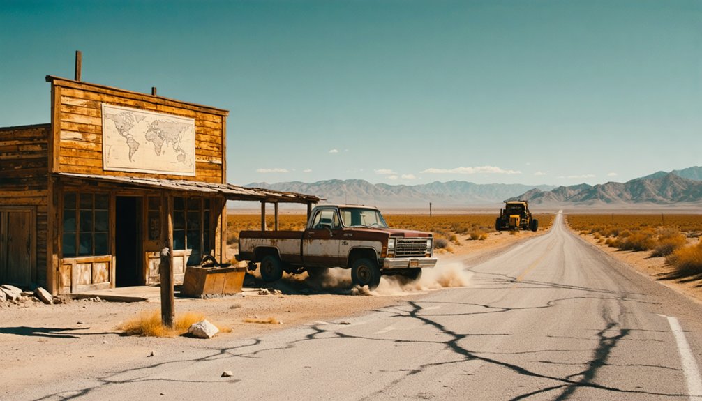 ghost towns with mining remnants