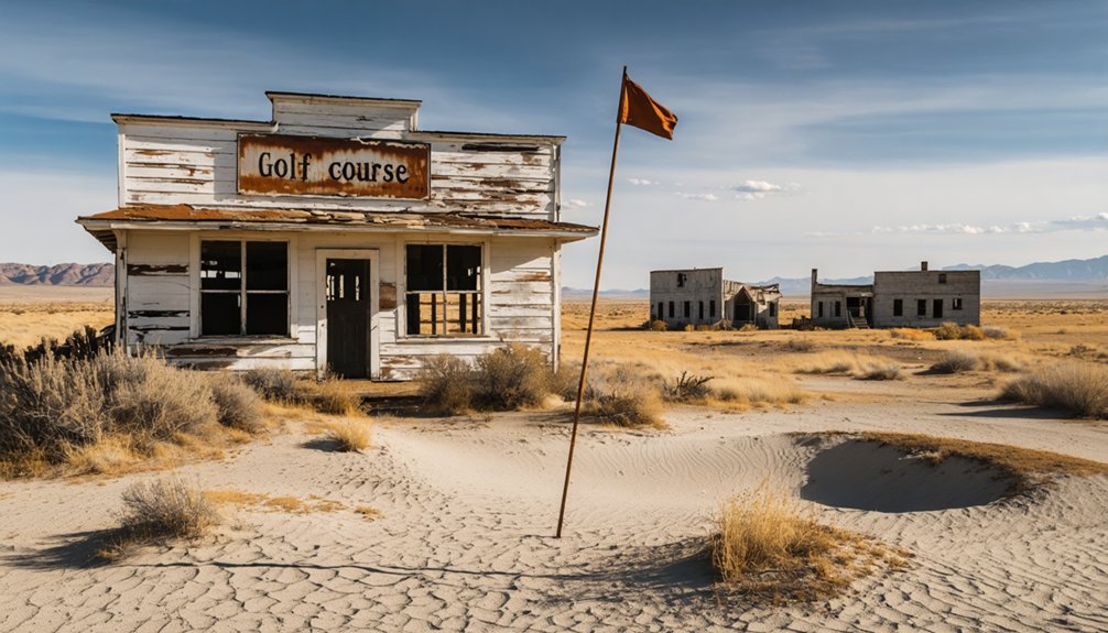 golf at ghost town