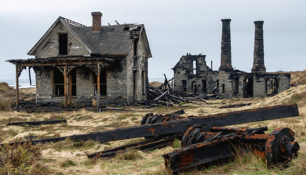 haunting remnants of destruction