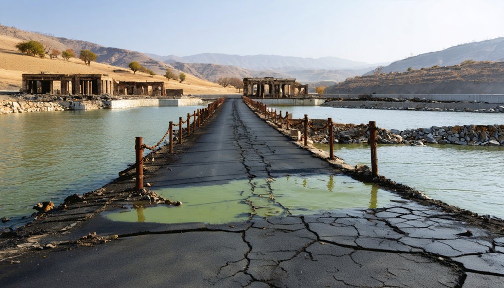 hidden relics emerge during drought