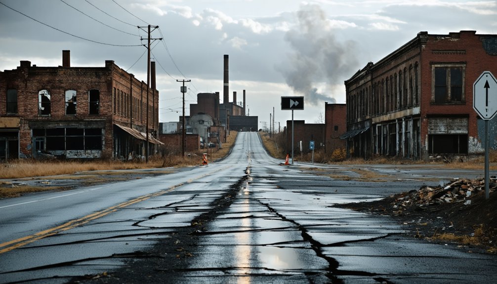 industrial decay and ghost towns