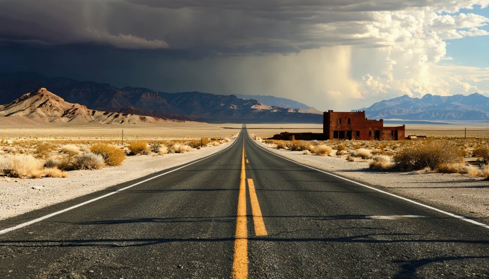 lonely historic liberating open road
