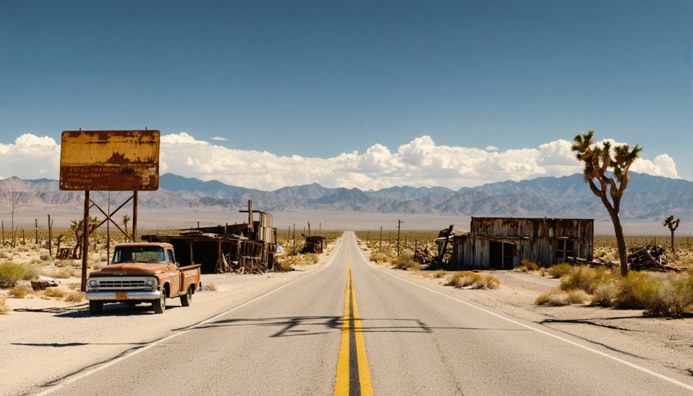 mining relics and ghost town