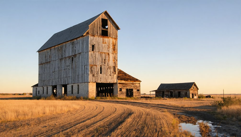 old grain elevator remains