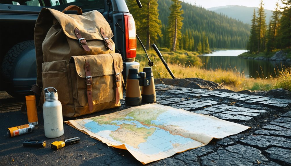 pack essentials for exploration