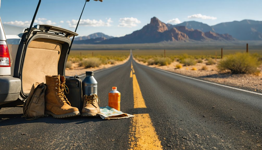 pack for desert exploration