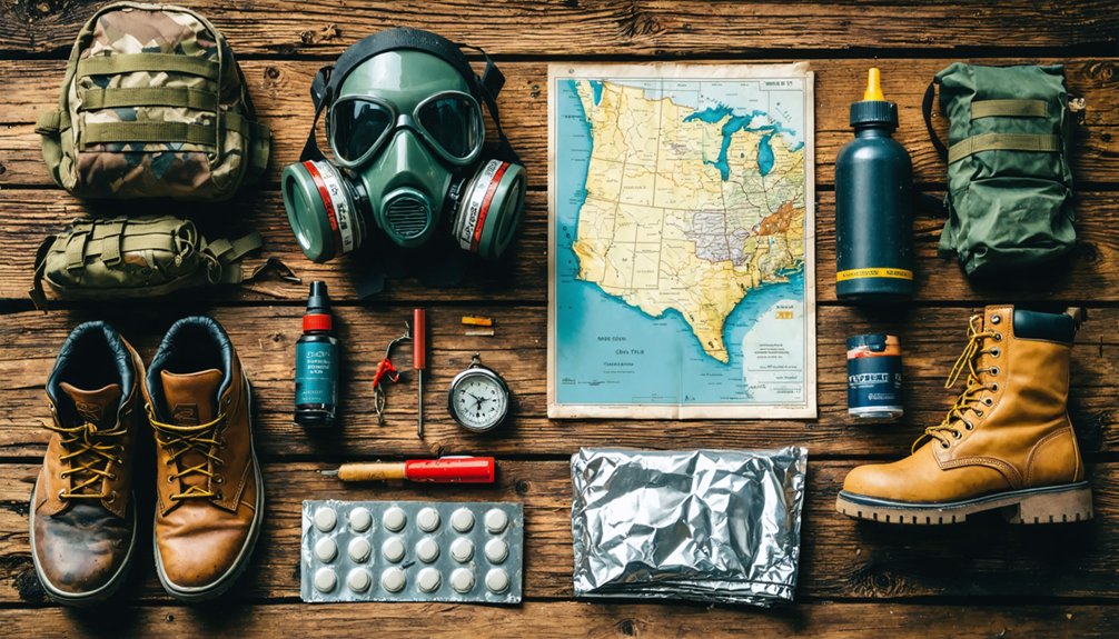 pack safety gear and supplies