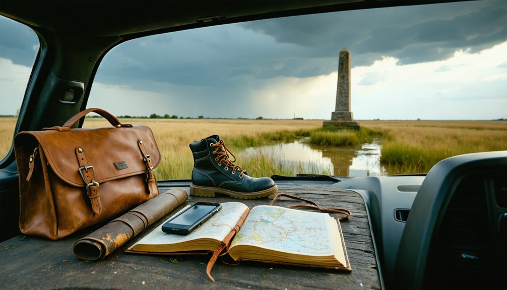 prepared gear for remote exploration