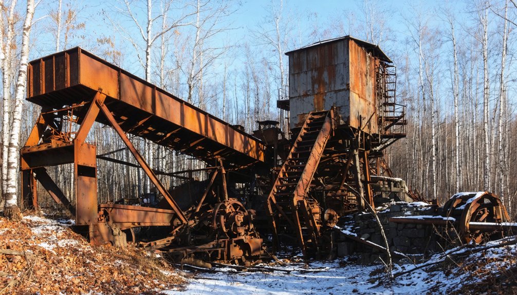 preserved mining ghost town