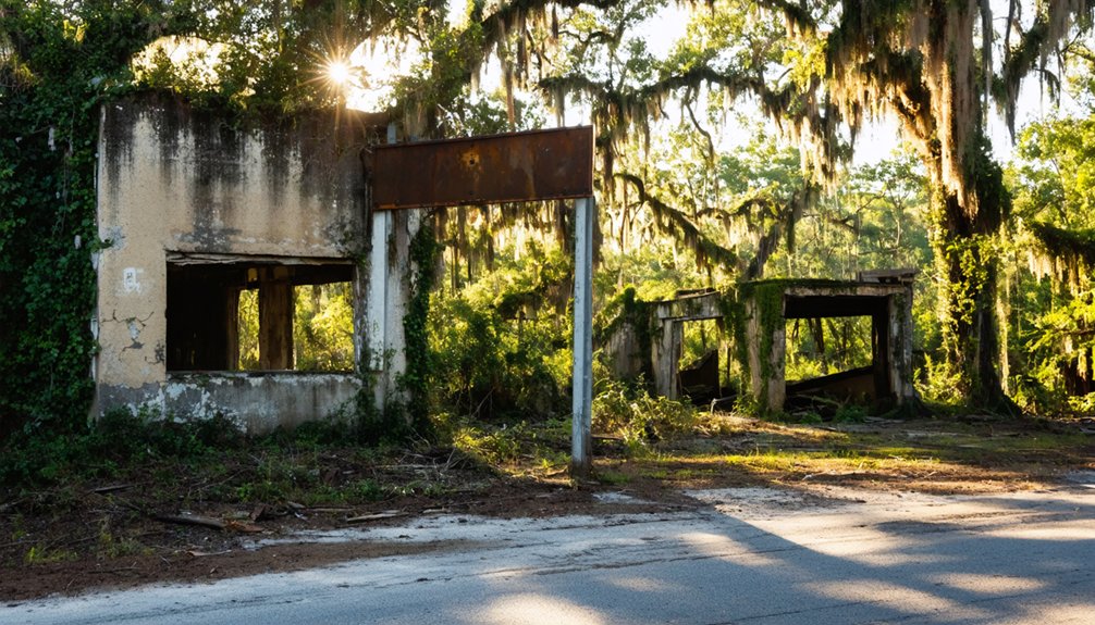 quiet abandoned florida settlement remains