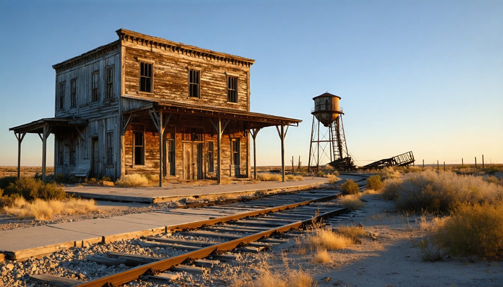 railroad built town abandoned history