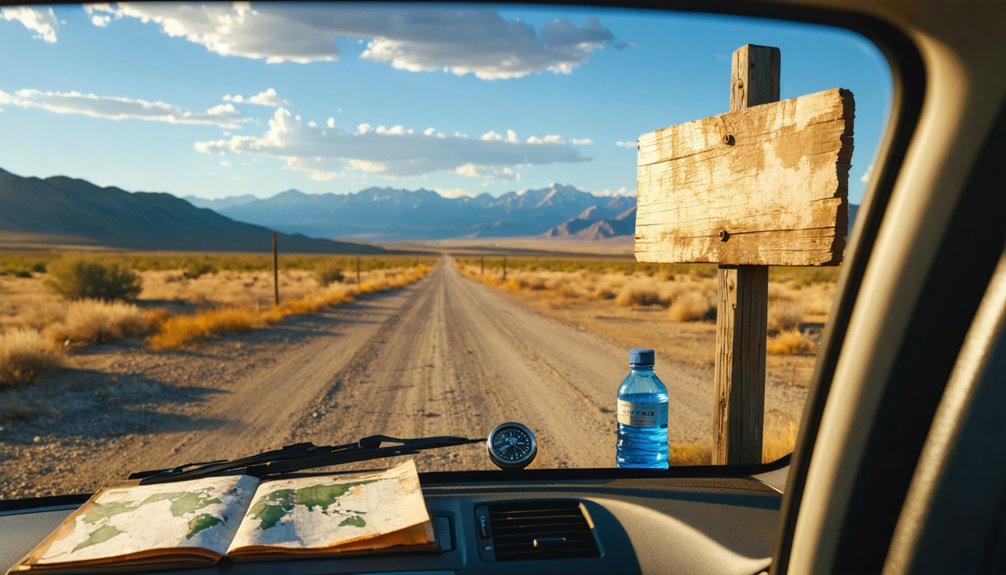 remote mountain backcountry driving