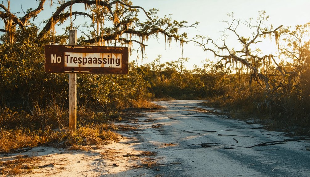 respect private property boundaries
