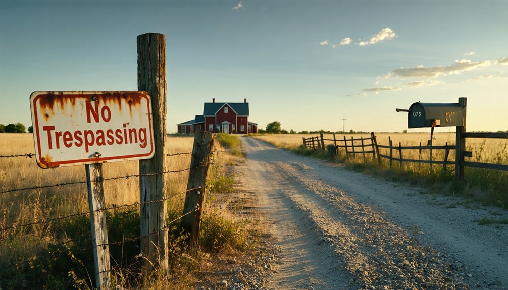 respect private property boundaries