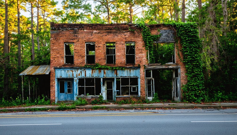 ruins and historical marker