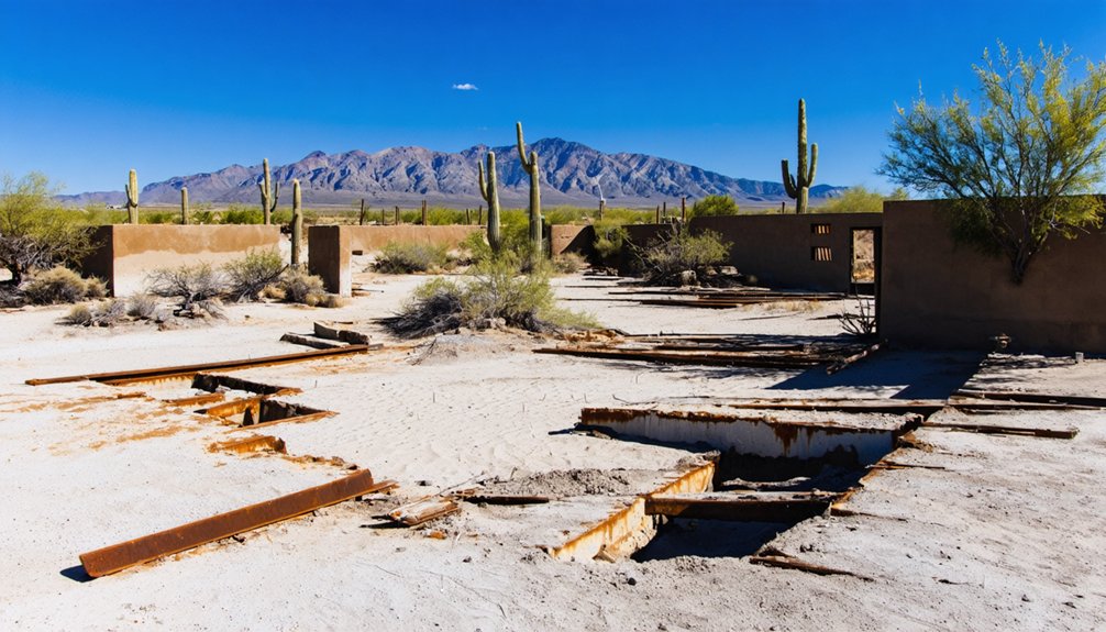 ruins mine scars cemetery