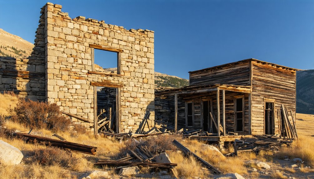 ruins mining relics rugged landscape