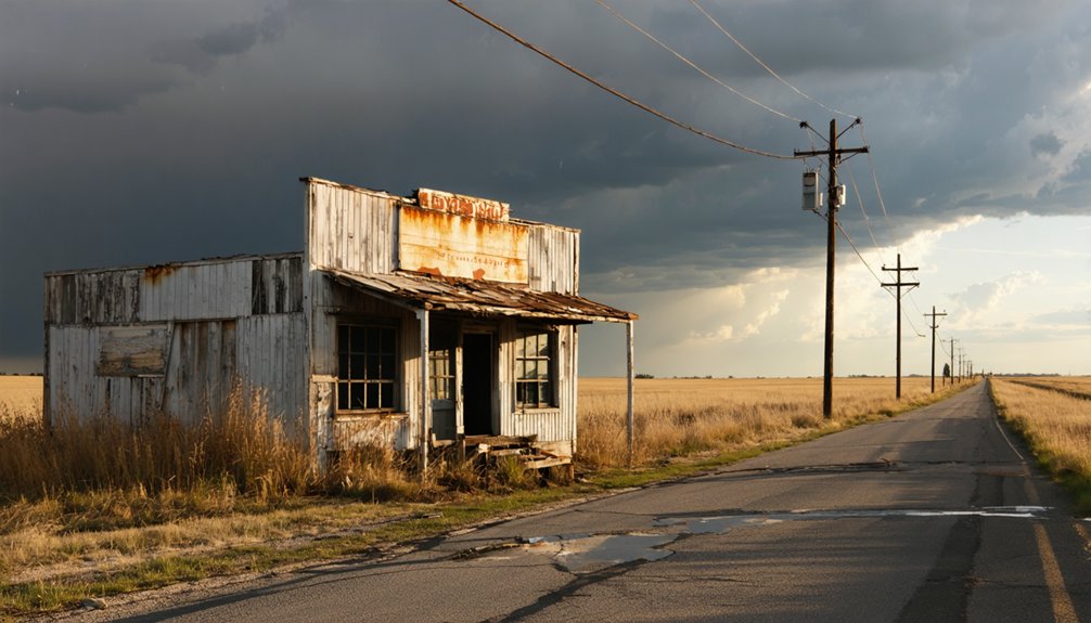 ruins of a community
