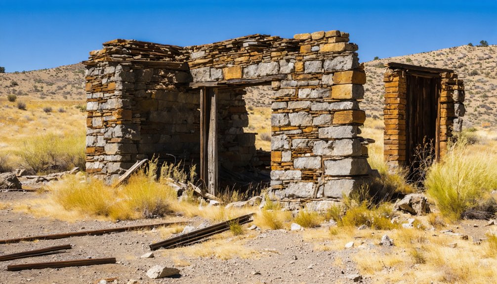 ruins of gold rush remnants