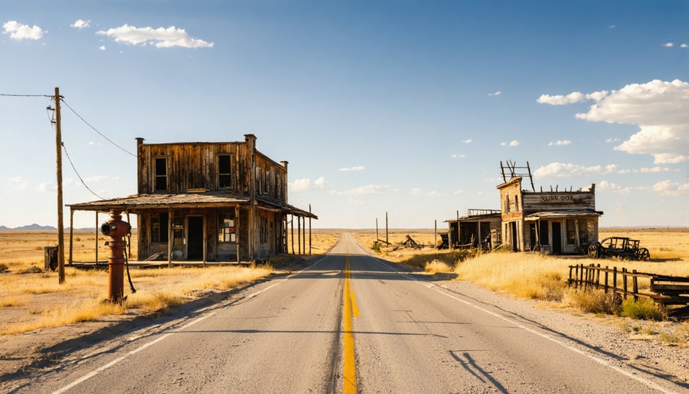 rustic ghost town relics