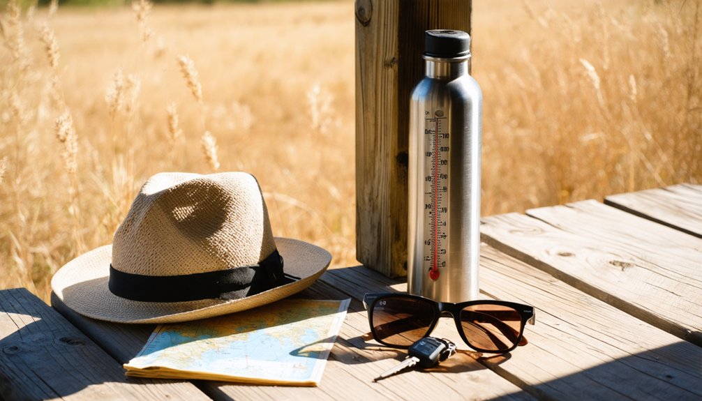 stay hydrated sun protected
