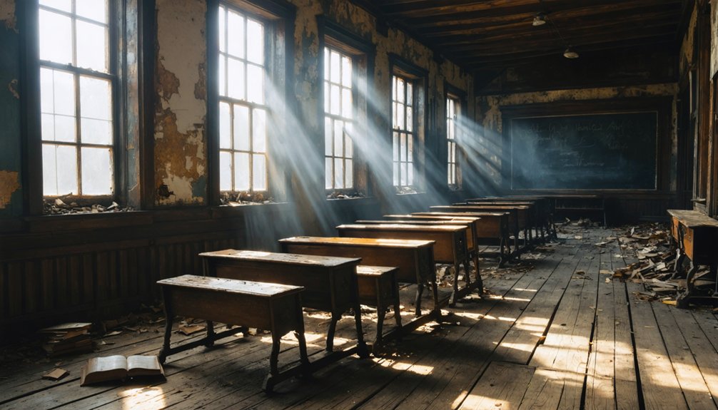 three story historic schoolhouse artifacts