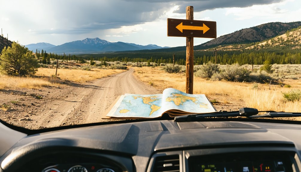 use detailed map stay on paths