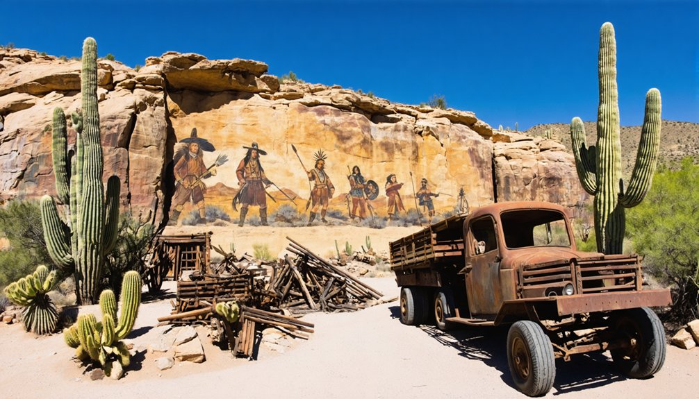 visit chloride murals and mining ruins