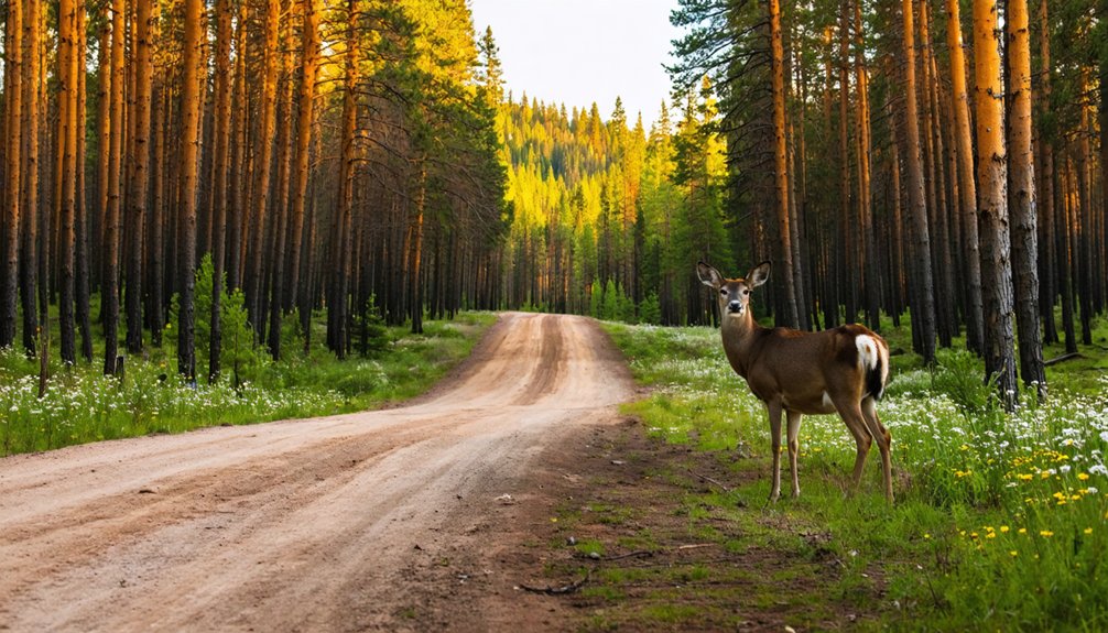 wildlife and mountain vistas
