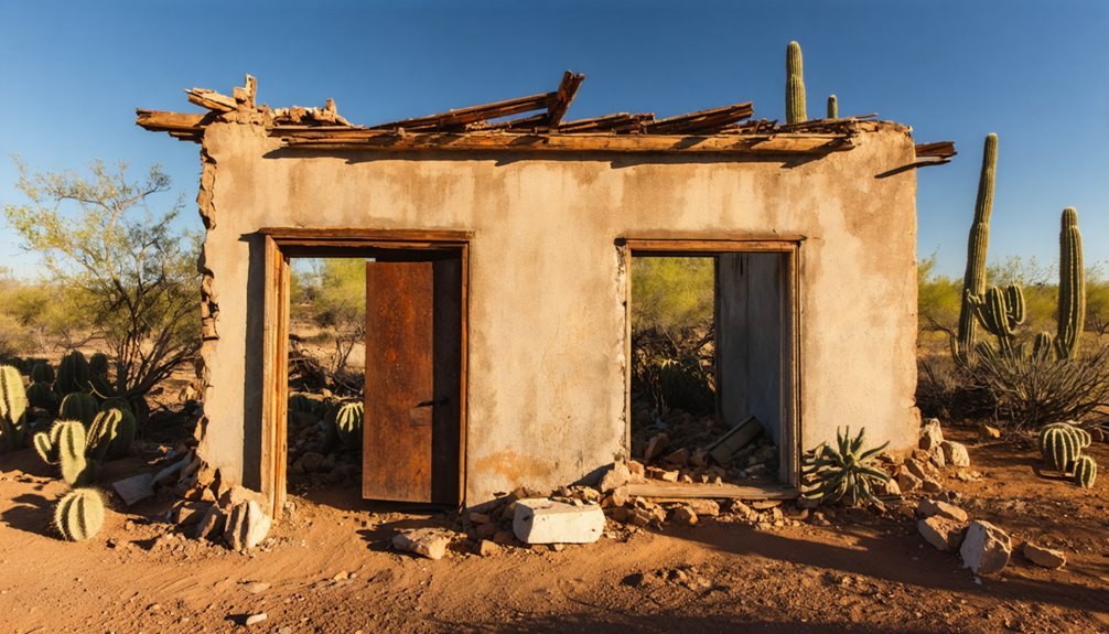 abandoned adobe ruins wildlife views