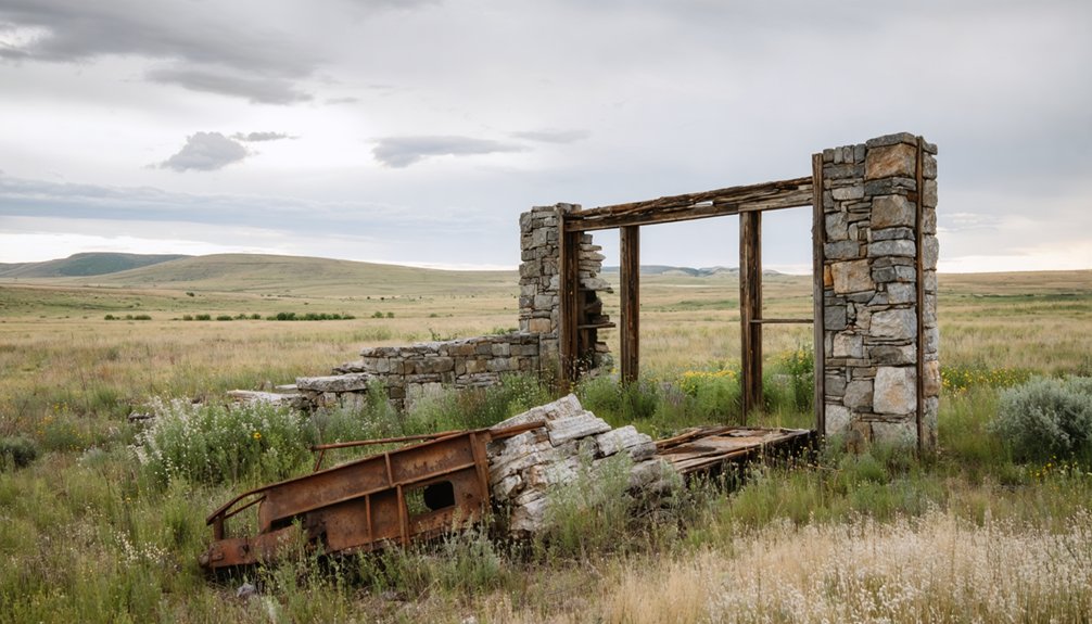 abandoned mining remnants reveal history
