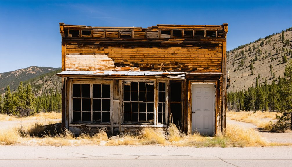 authentic ghost town ruins