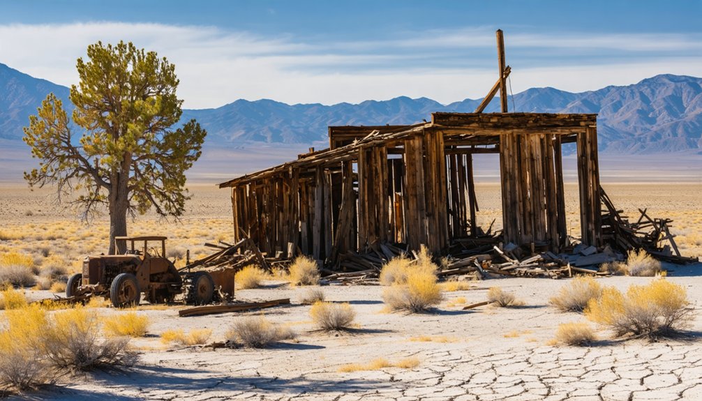 deserted civil war mining site