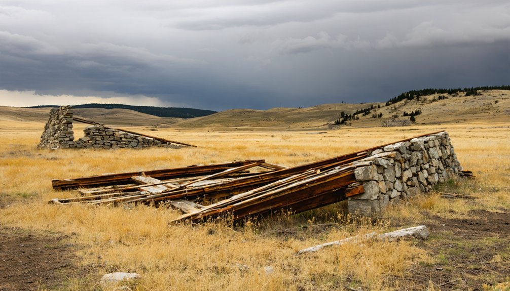 empty fields hide ghost town
